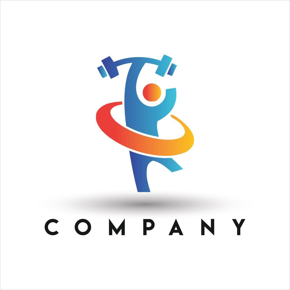 Fitness Gym Logo. Athletic Man Logo vector