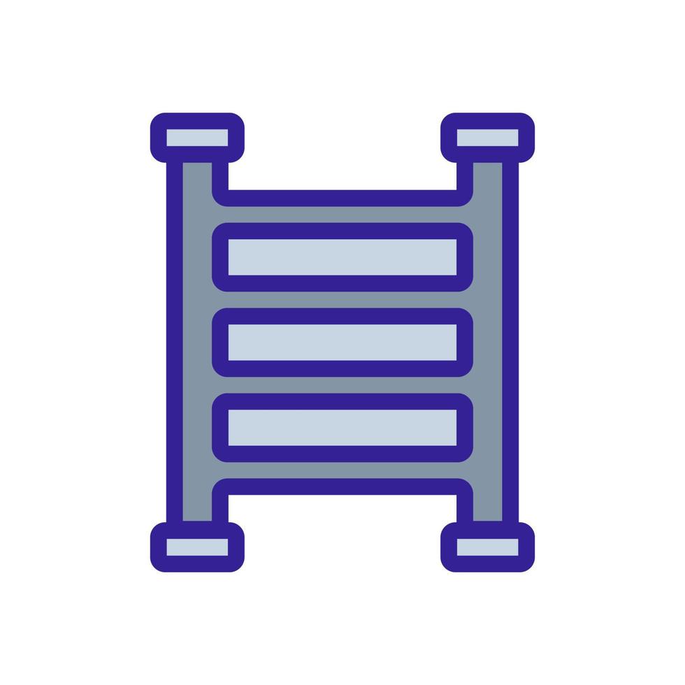 heated towel rail icon vector outline illustration