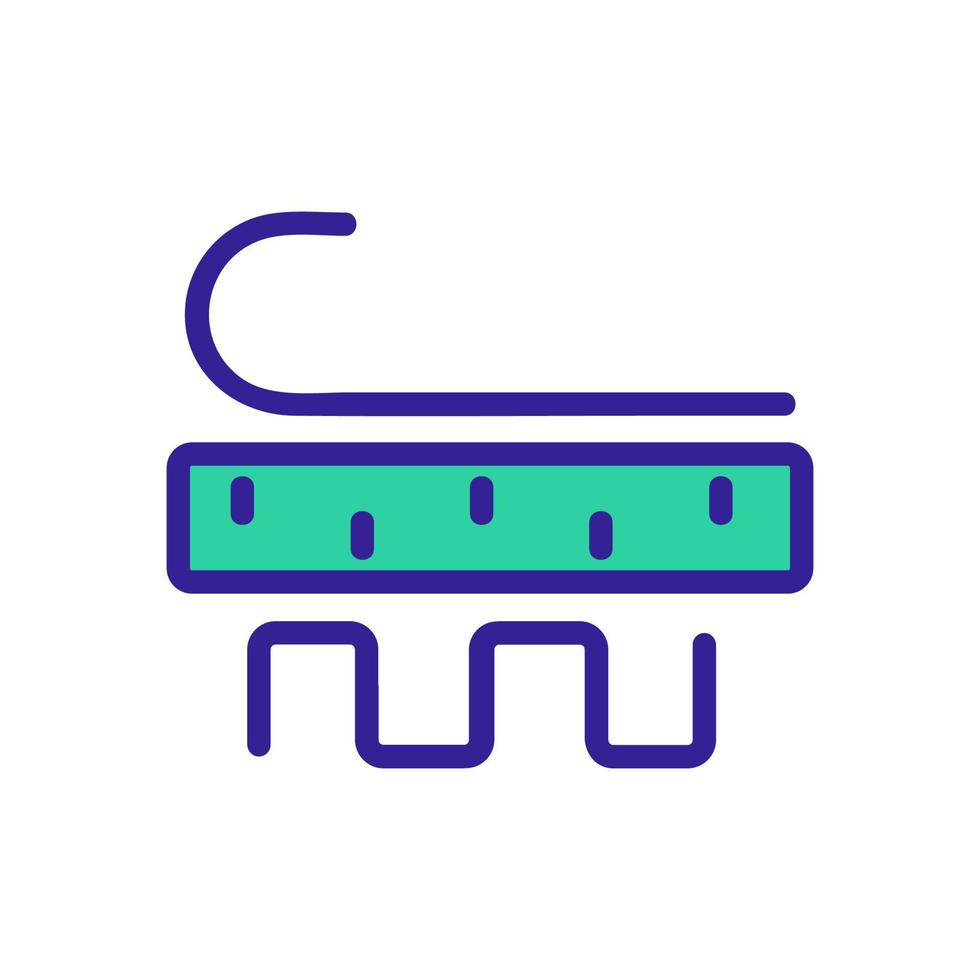 heating floor system layers icon vector outline illustration