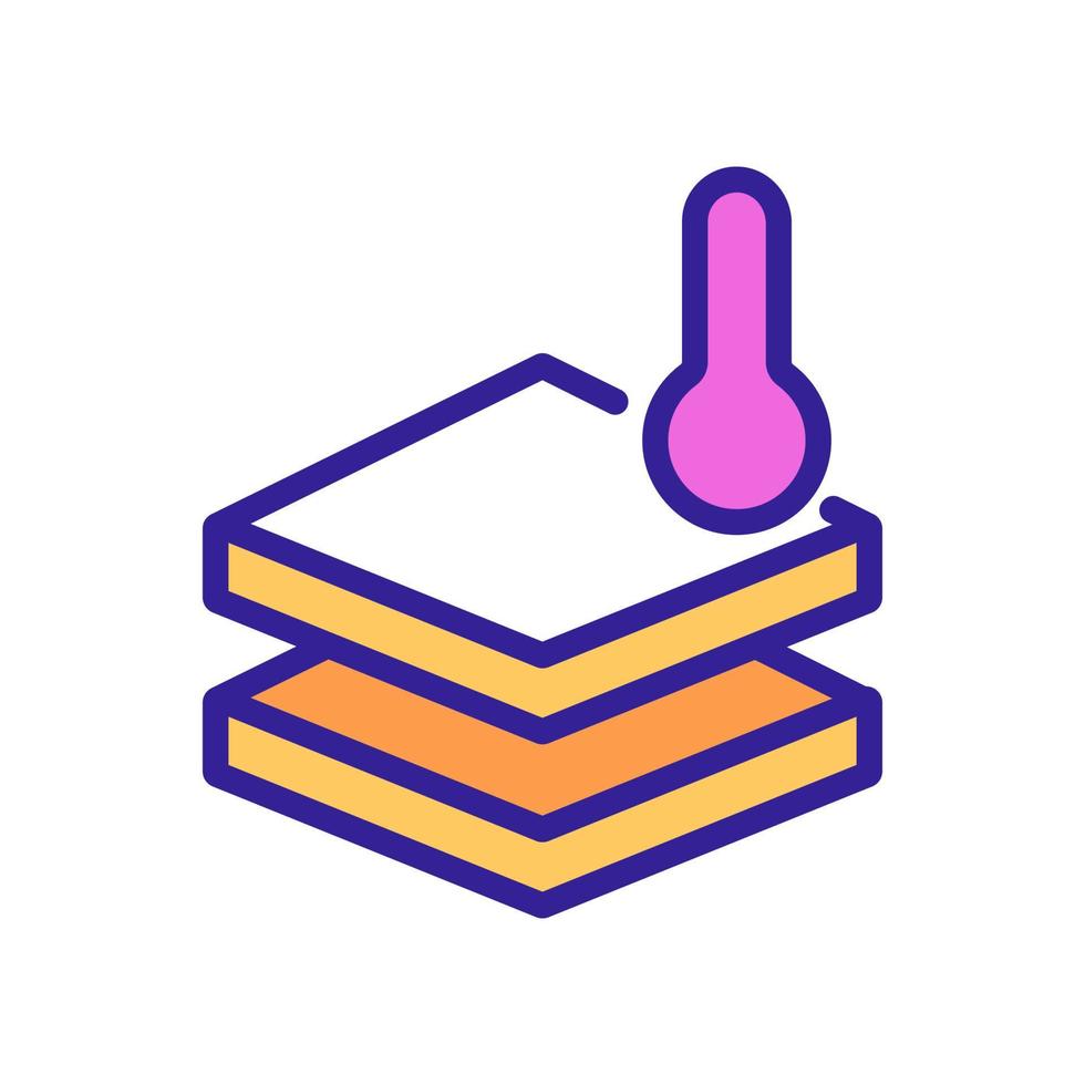 floor temperature icon vector outline illustration