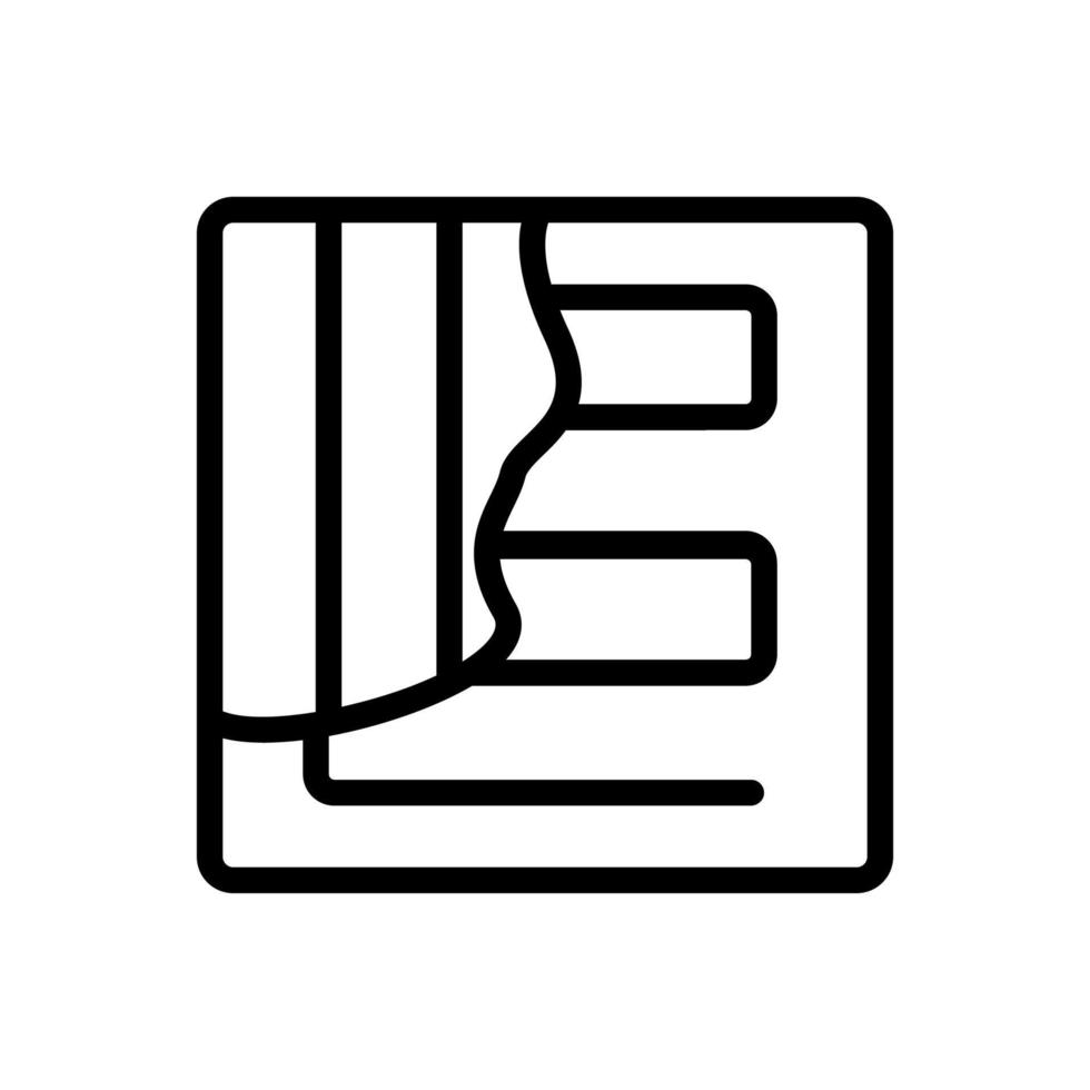underfloor heating system icon vector outline illustration