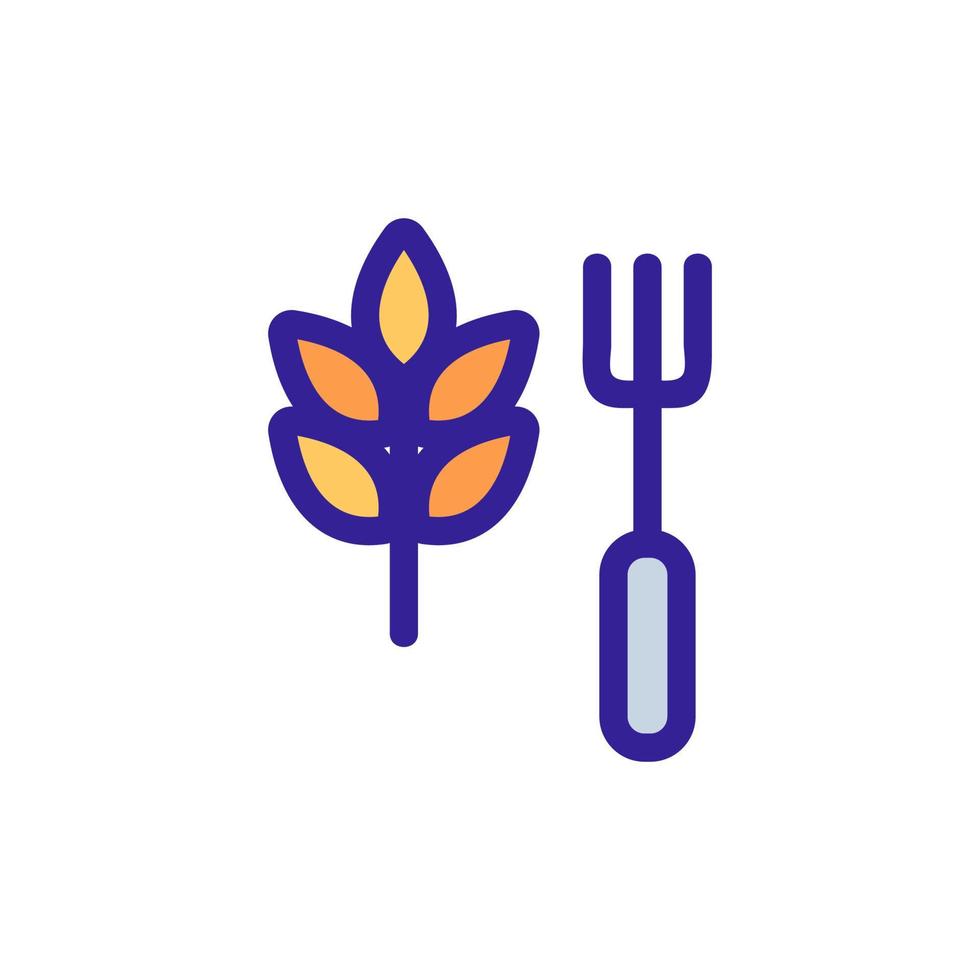 Diet food icon vector. Isolated contour symbol illustration vector