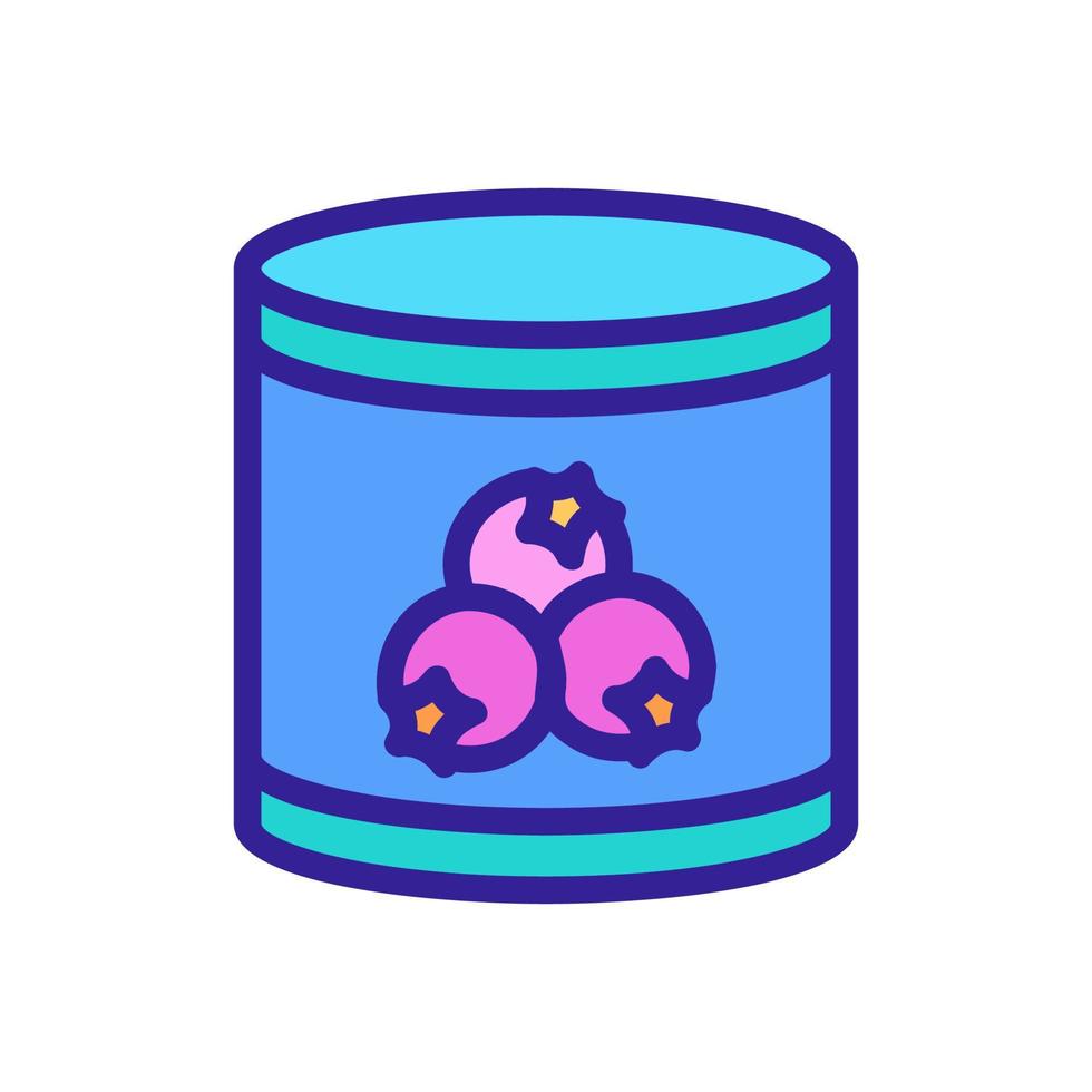 tin can of hawthorn icon vector outline illustration