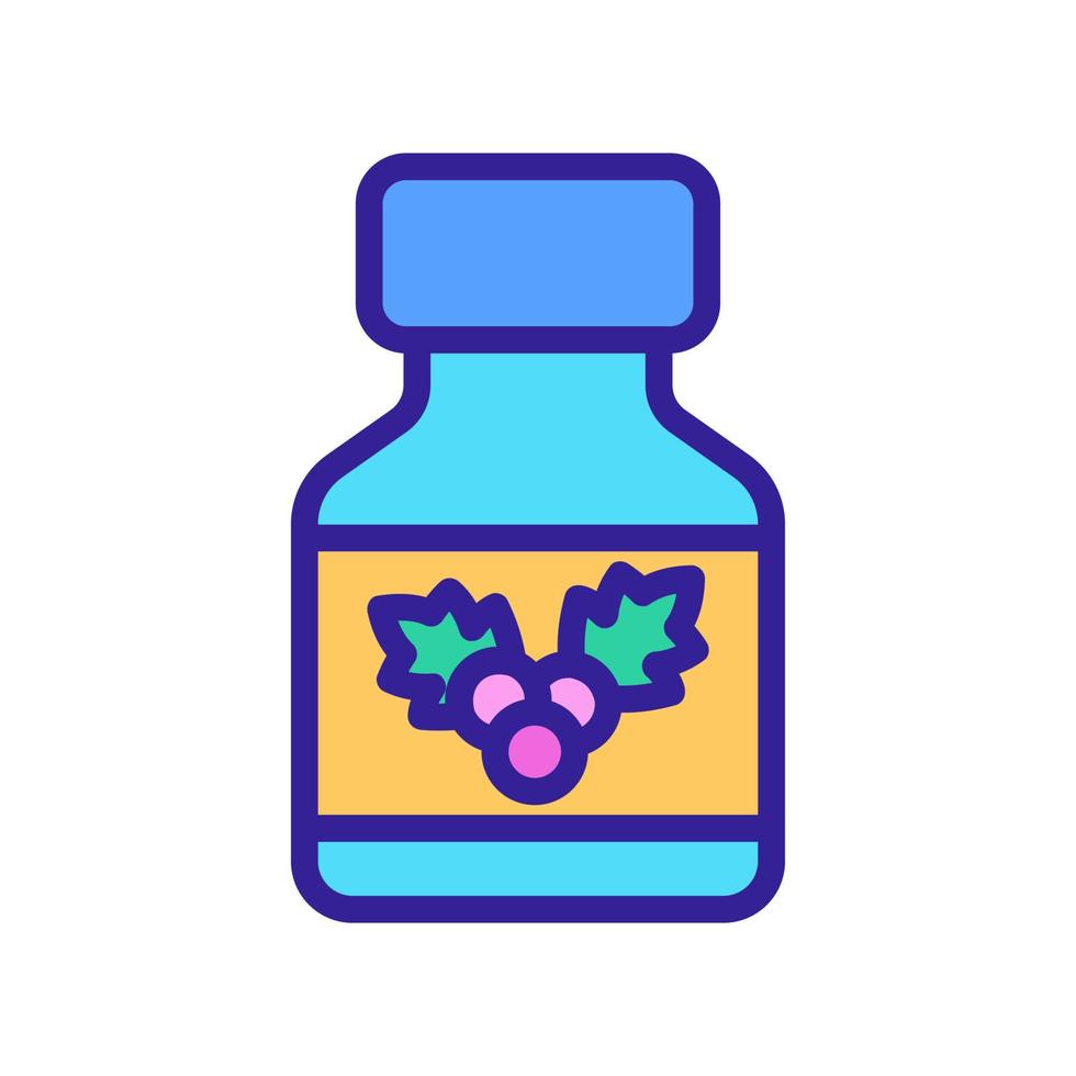 medical bottle of hawthorn tincture icon vector outline illustration