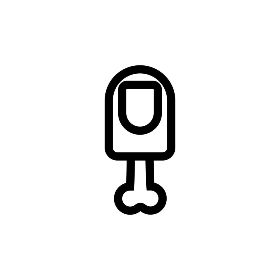 The severed finger icon is a vector. Isolated contour symbol illustration vector