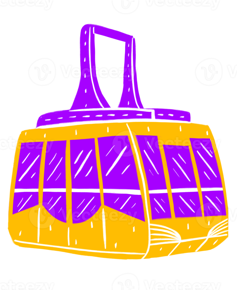 Seoul Cable Car Graphic Element Illustration png