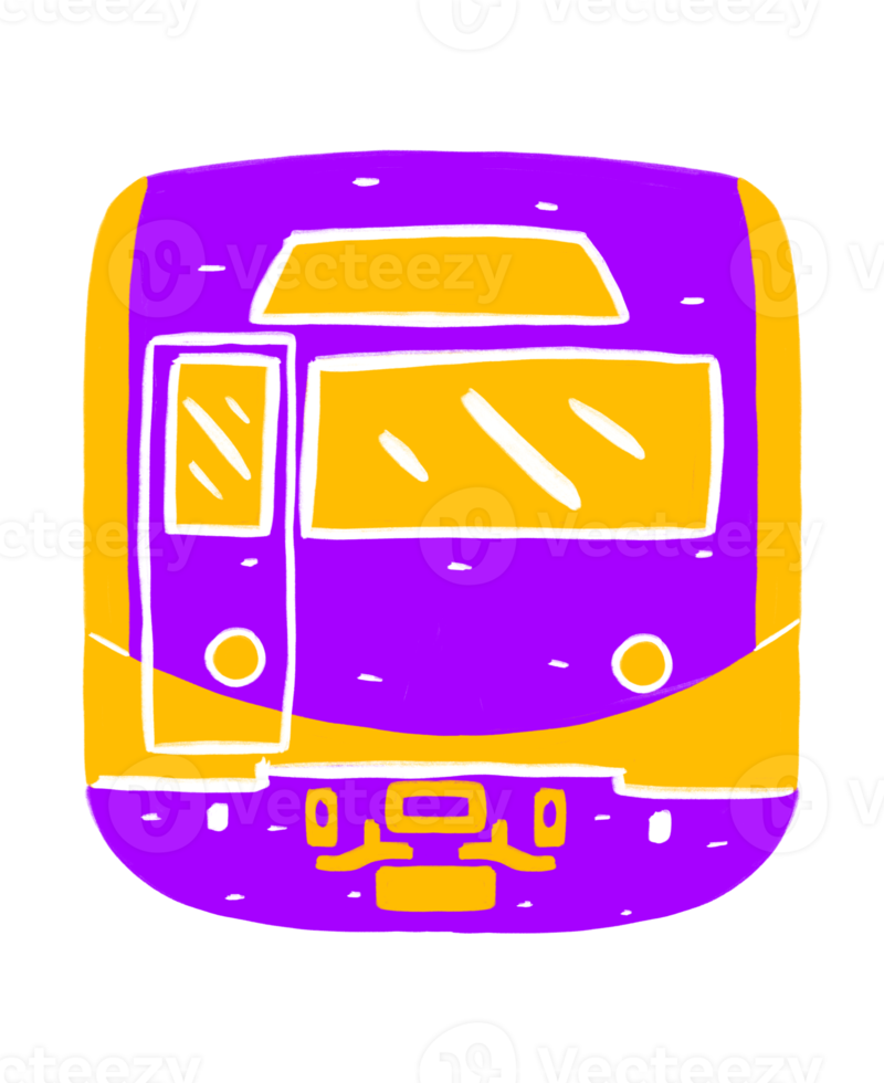 ilustración de elemento gráfico del metro de seúl png