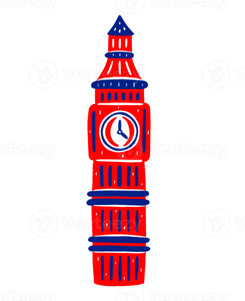 illustration de l'élément graphique big ben londres png