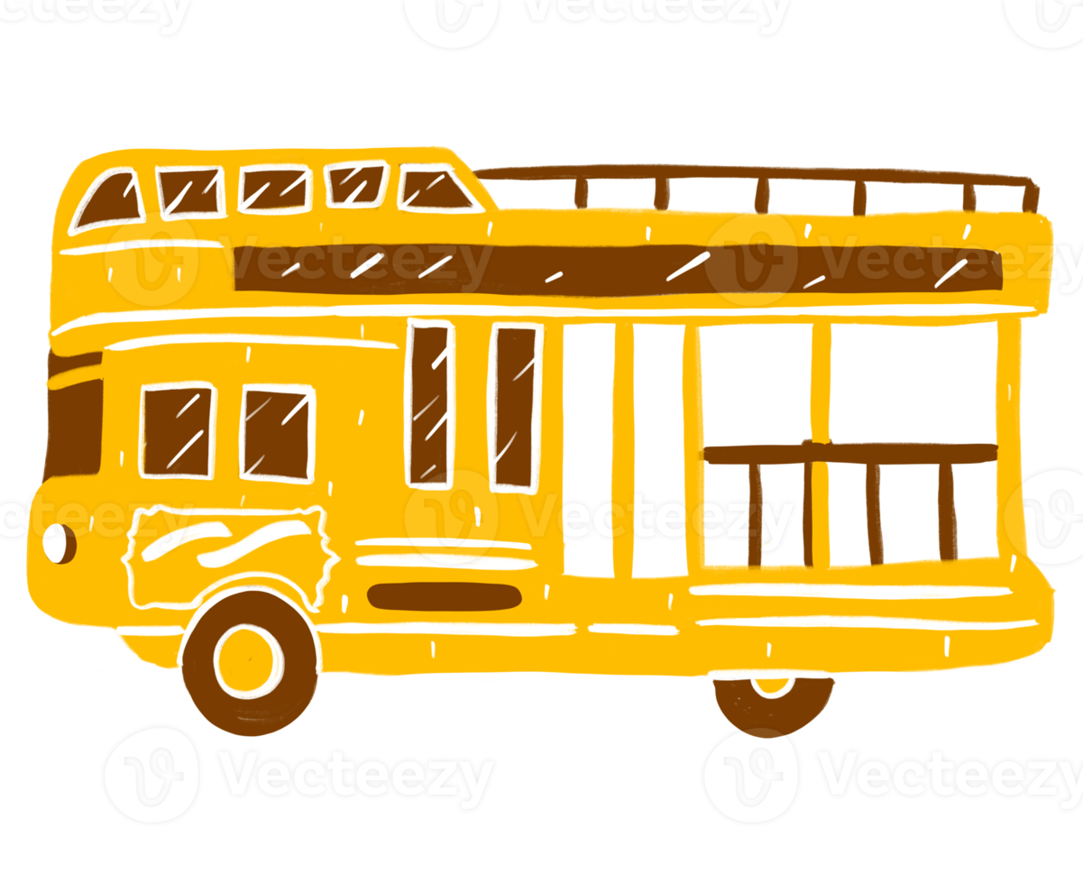 busstur yogyakarta grafiskt element illustration png