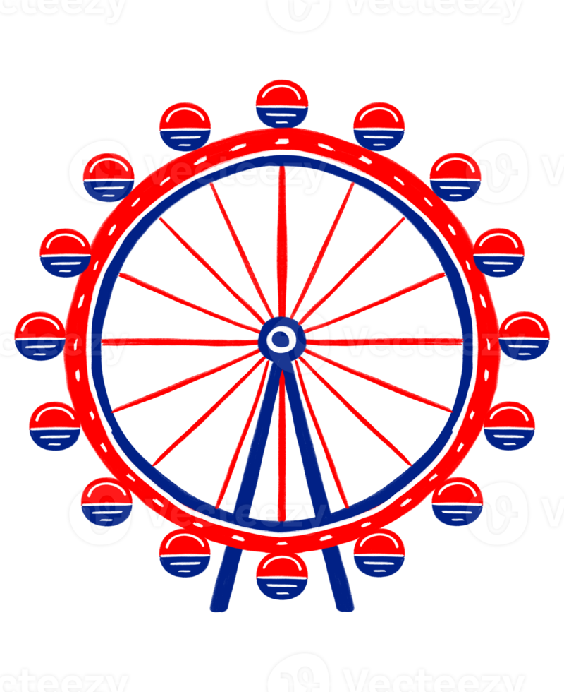 london eye grafisch element illustratie png