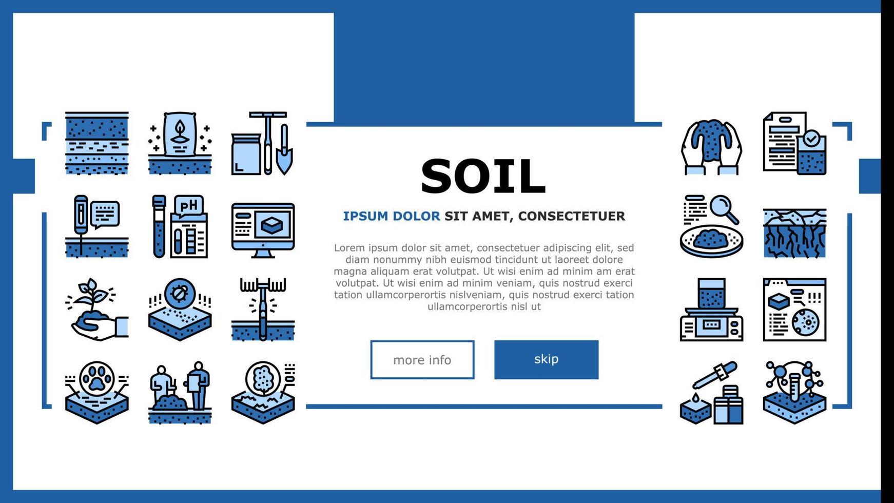 Soil Testing Nature Landing Header Vector