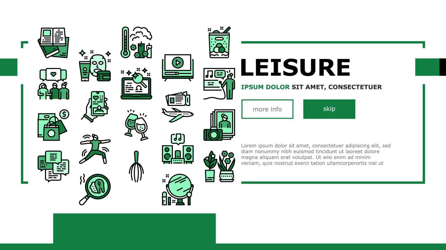 Womens Leisure Time Landing Header Vector