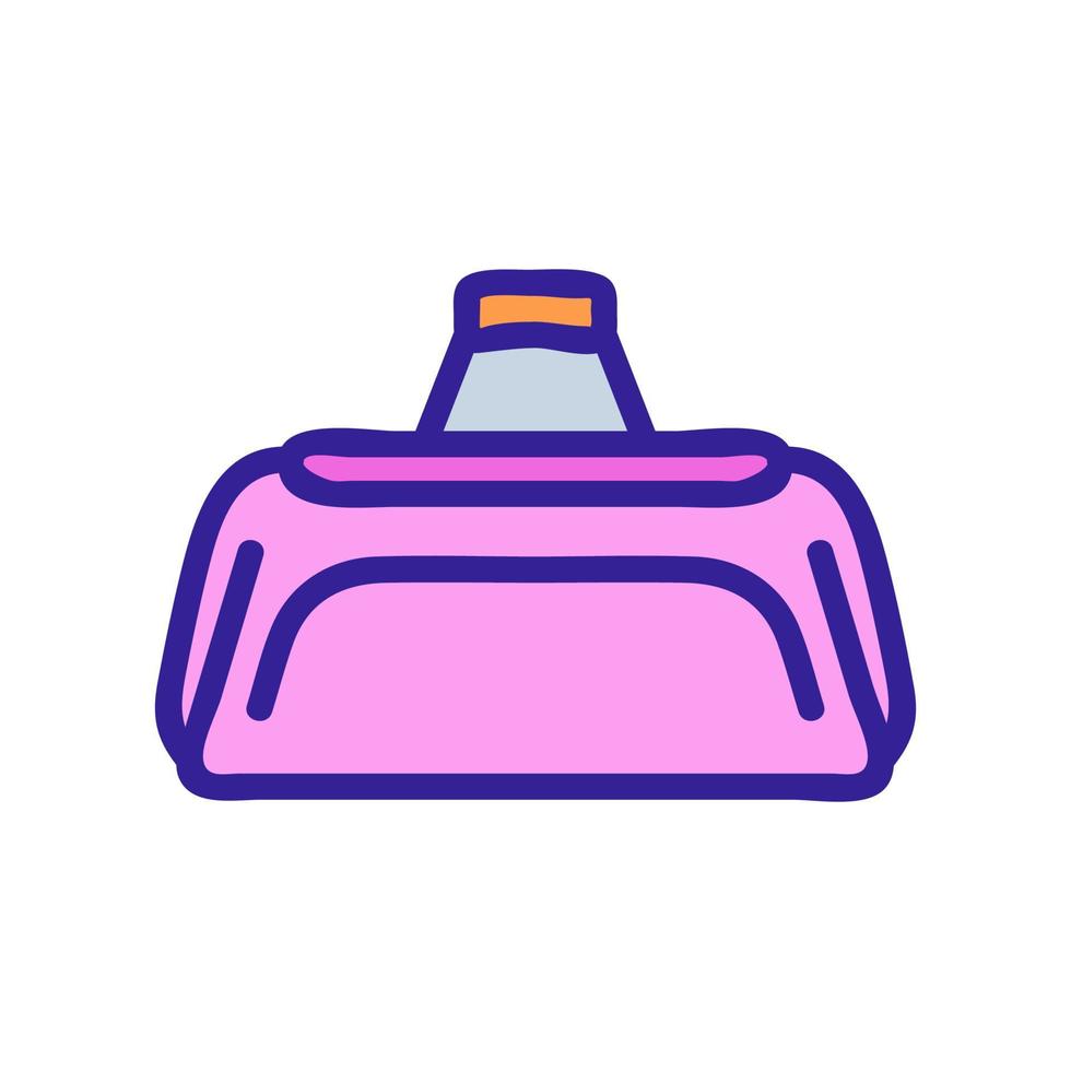 regular sports bag icon vector outline illustration