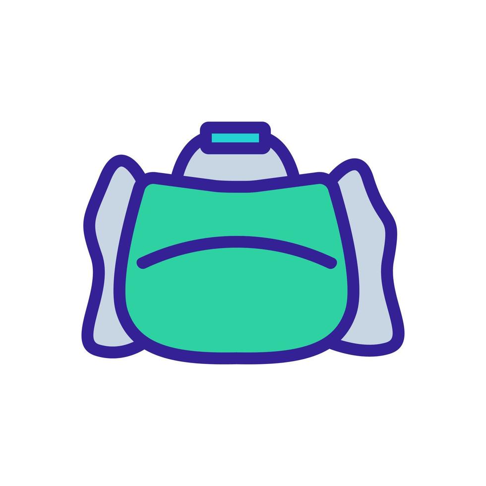 ilustración de contorno de vector de icono de bolsa de deportes holgados