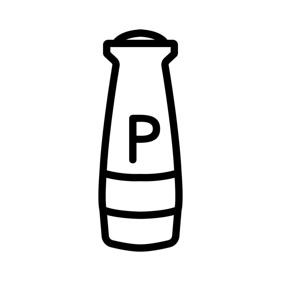 type of pepper shaker icon vector outline illustration