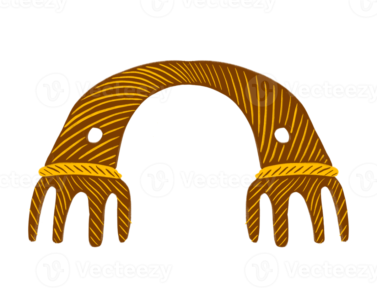 ilustração de elemento gráfico de floresta de pinus yogyakarta png