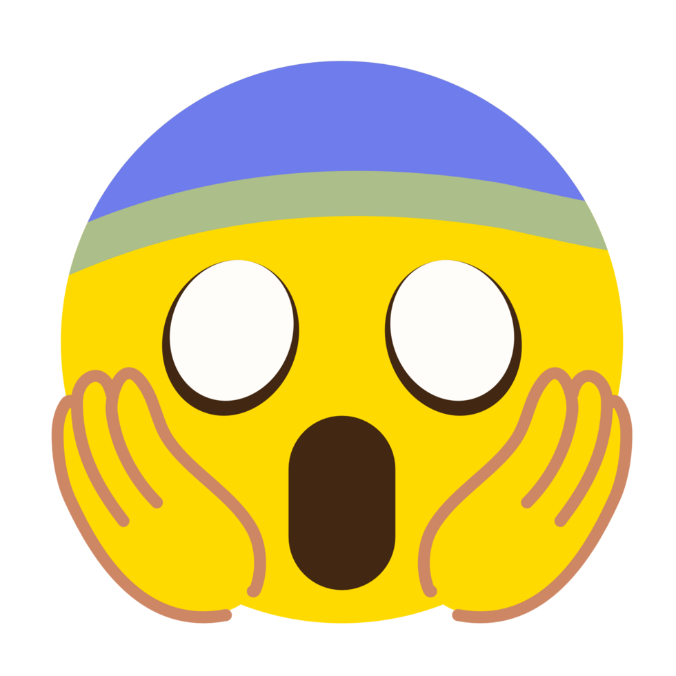 Afraid Emoji PNG Transparent Images Free Download, Vector Files