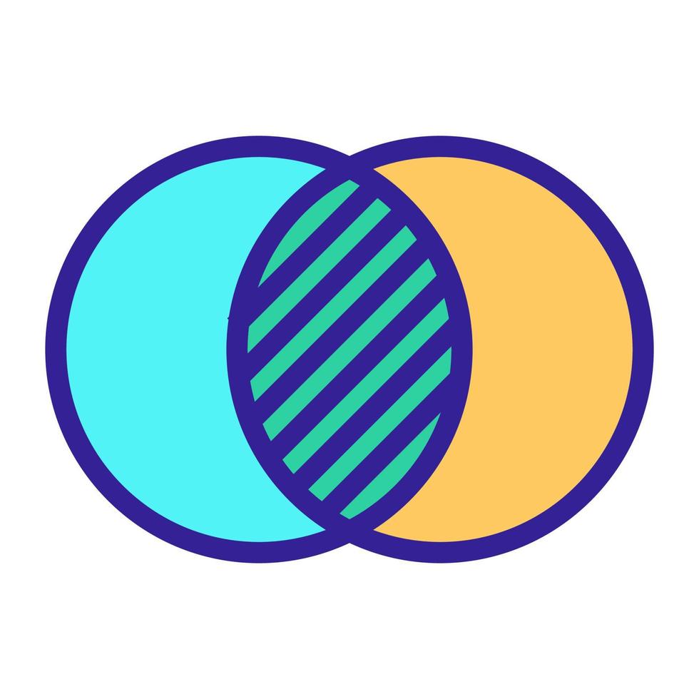 Crossing the charts is an icon vector. Isolated contour symbol illustration vector