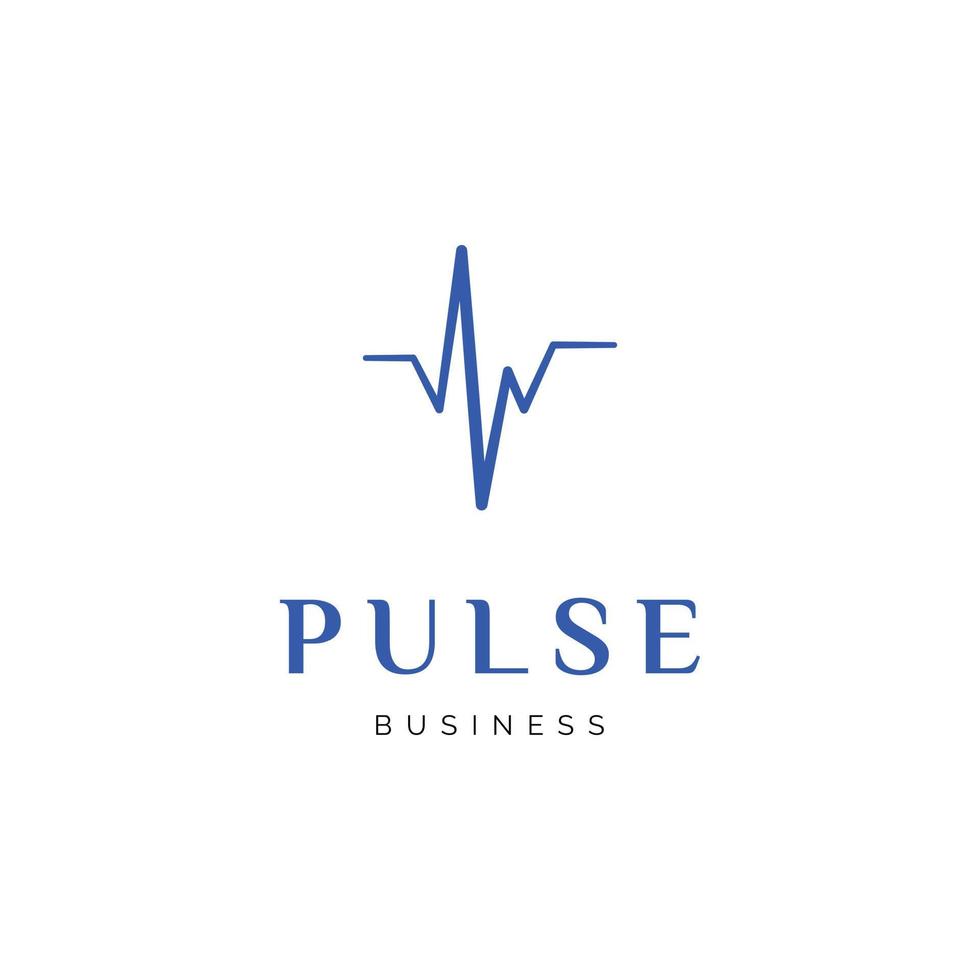 Pulse icon logo design inspiration vector