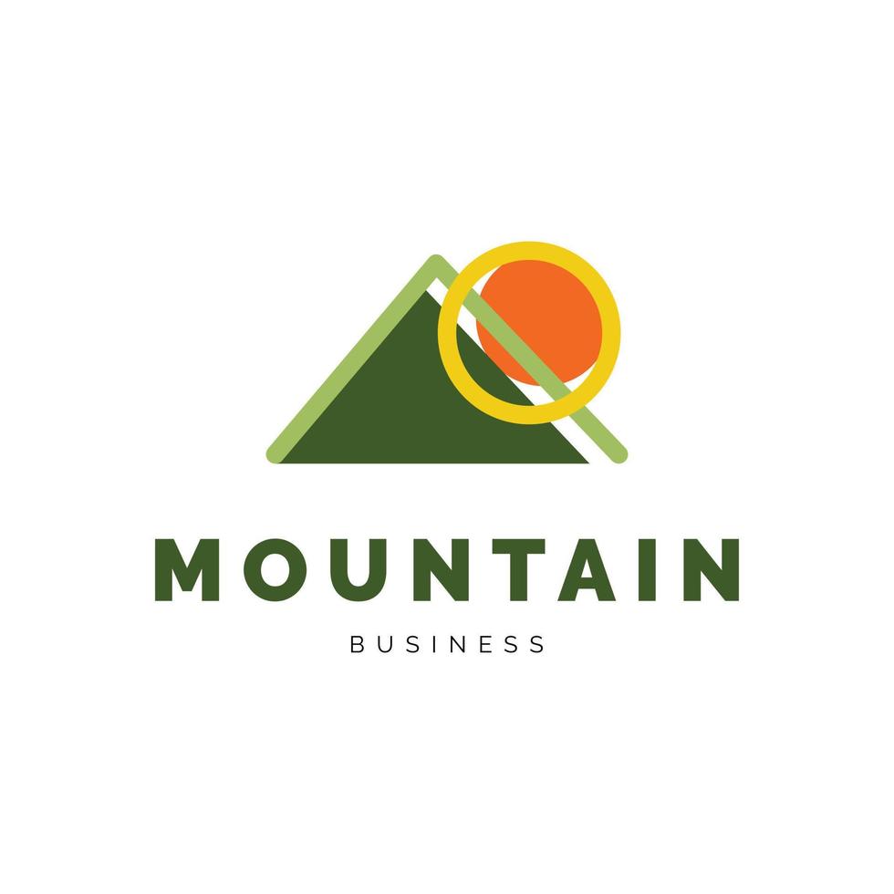 Mountain icon logo design inspiration vector