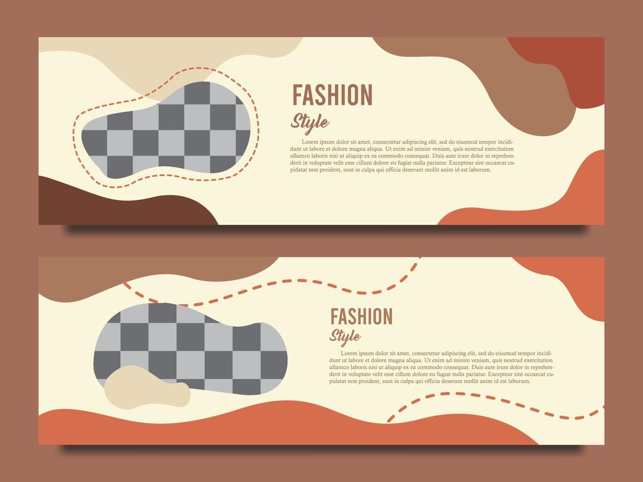 Banner background design with fashion and vintage style themes, suitable for your business background banner vector