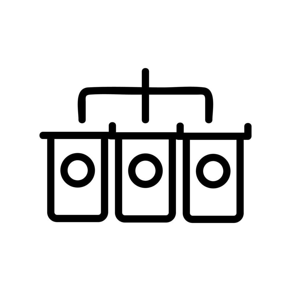 cryptocurrency video card icon vector outline illustration