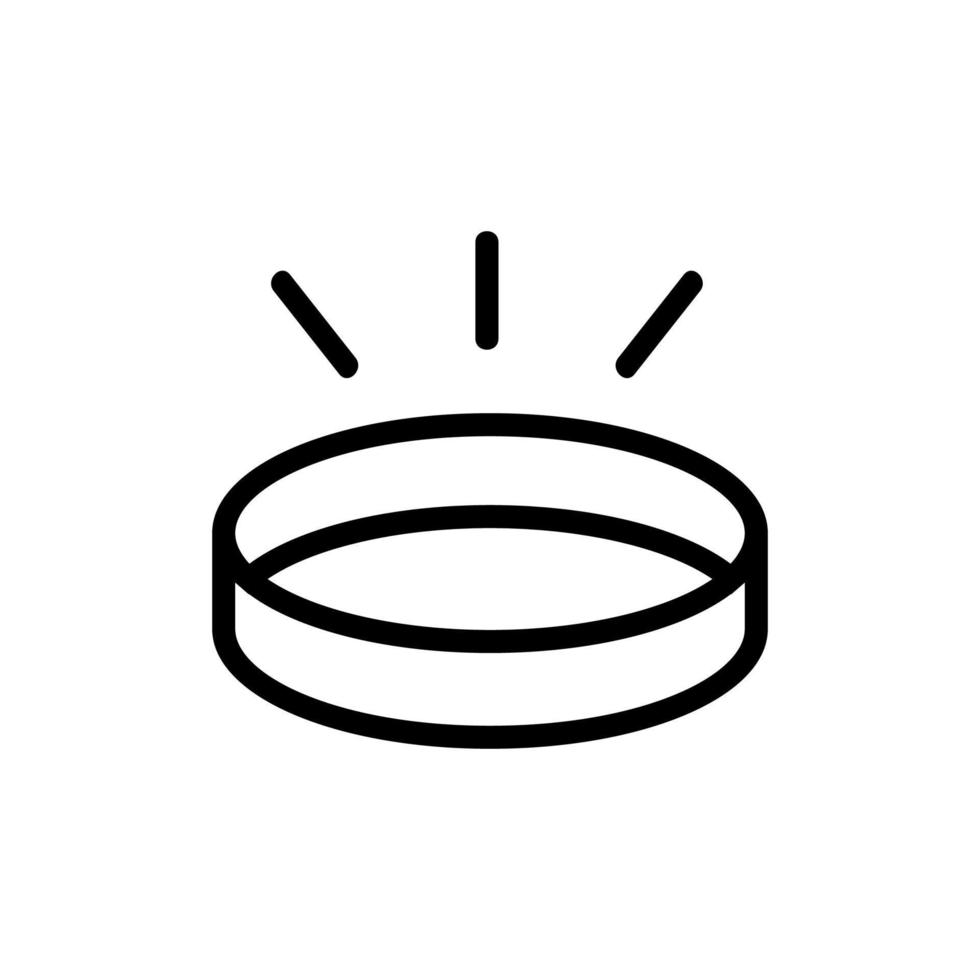 vector de icono de fundición de oro. ilustración de símbolo de contorno aislado