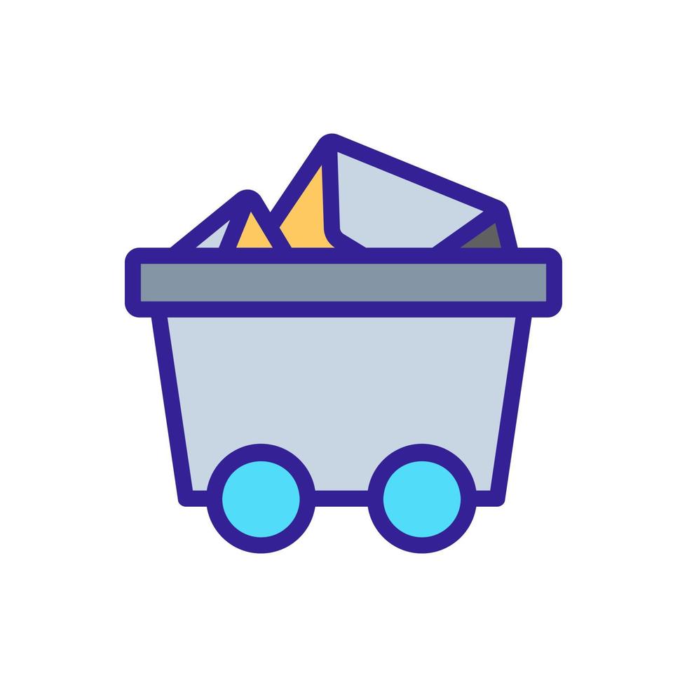 ore gold icon vector. Isolated contour symbol illustration vector