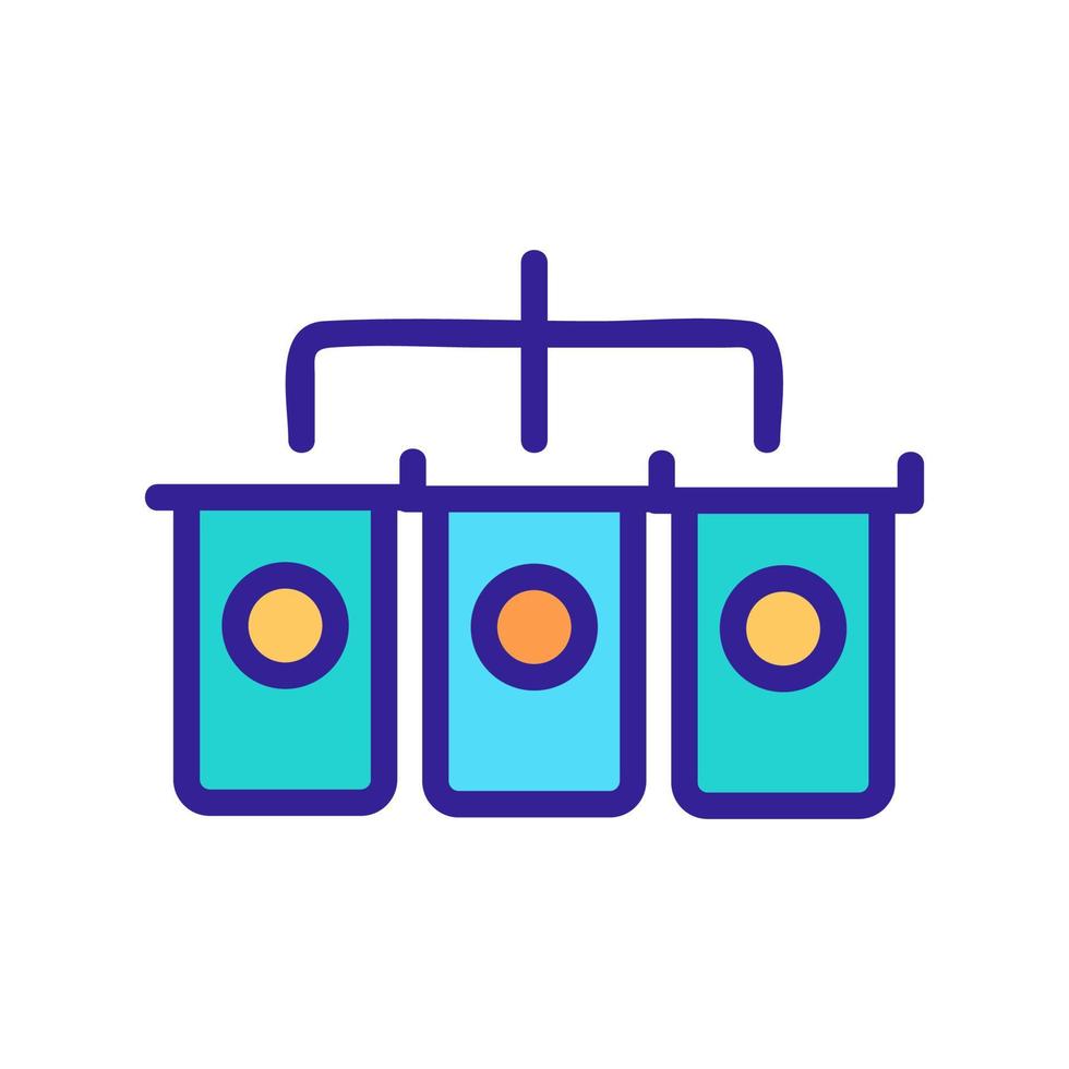 cryptocurrency video card icon vector outline illustration