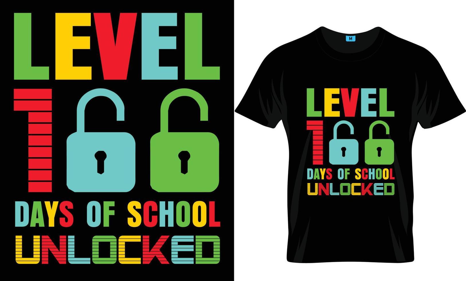 100 Day Of School T-shirt Design vector