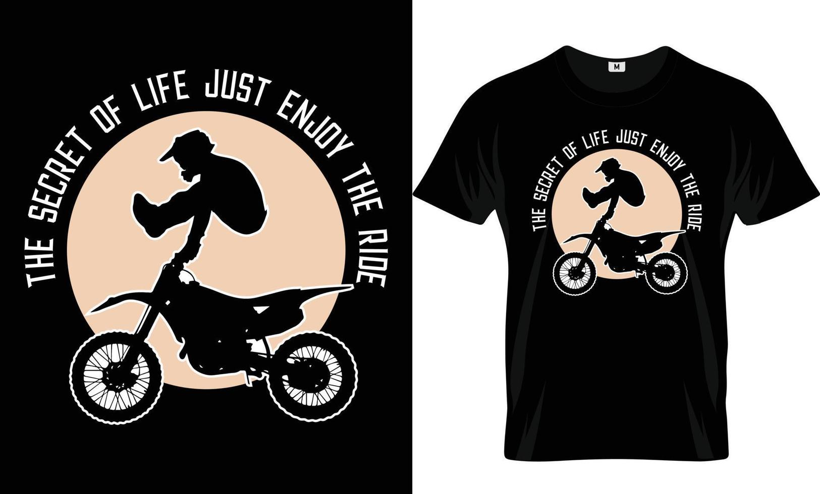 diseño de camiseta de moto vector