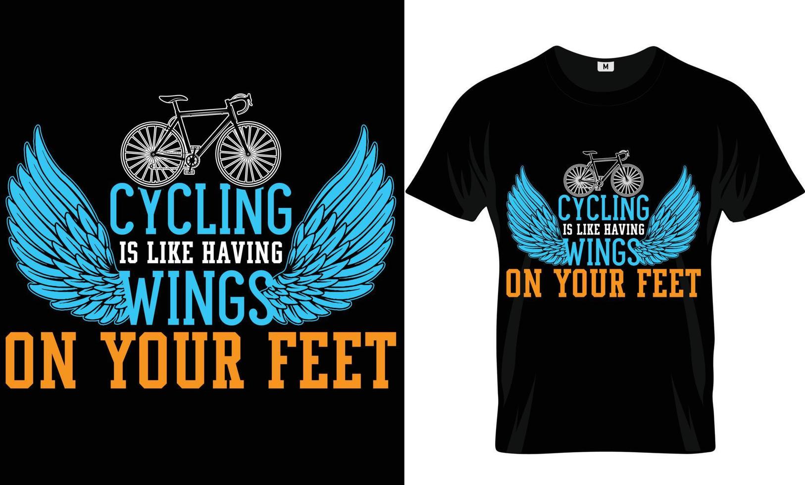 Cycling T shirt Design vector