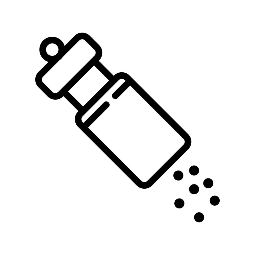 manual pepper shaker icon vector outline illustration