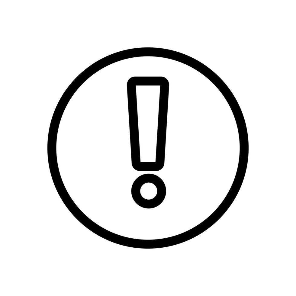 cautiously danger icon vector. Isolated contour symbol illustration vector