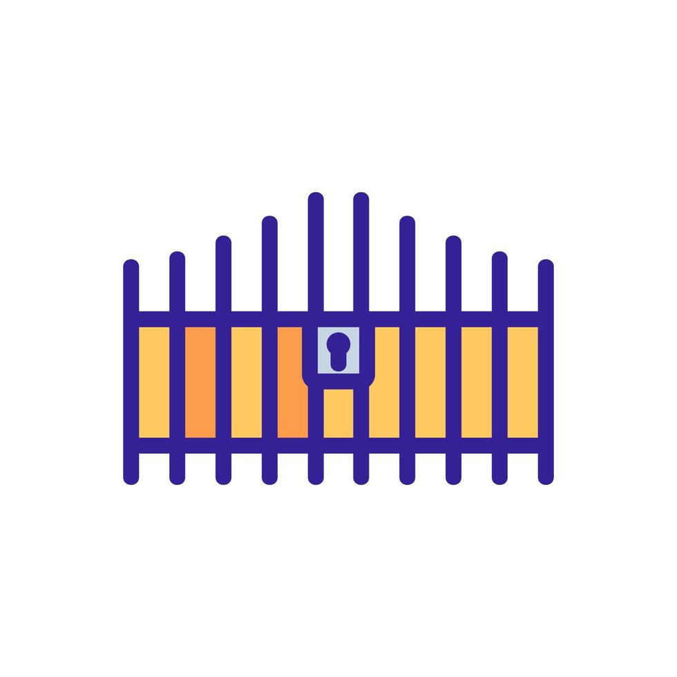 locked with lock checkpoint icon vector outline illustration