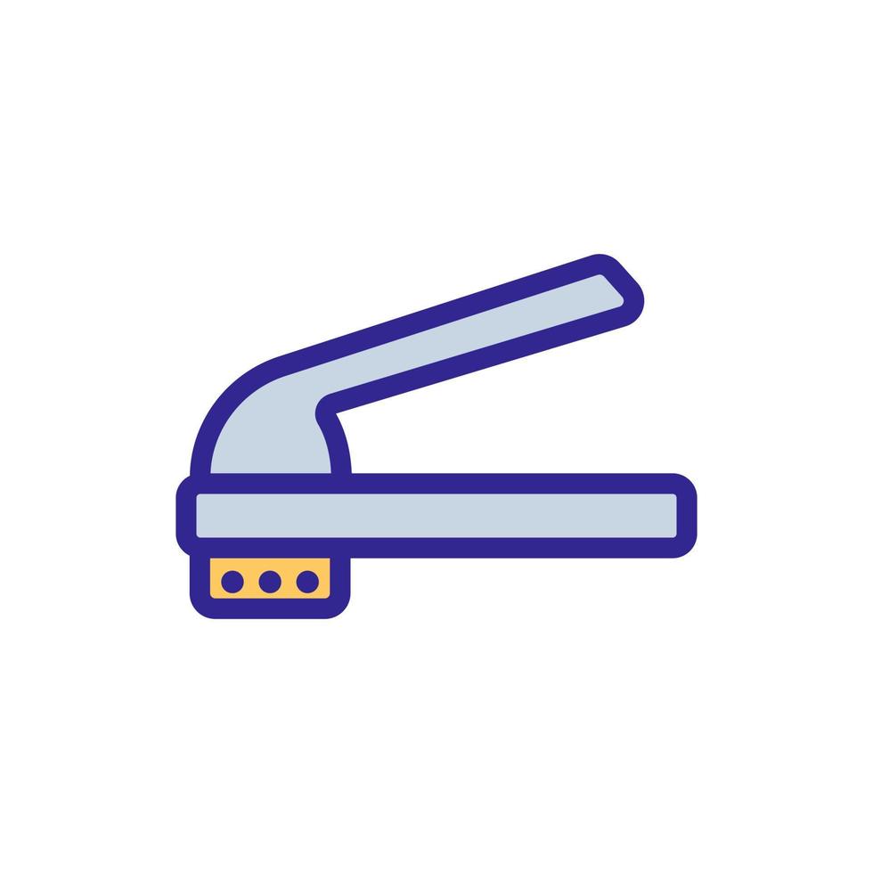 manual mechanical garlic press icon vector outline illustration