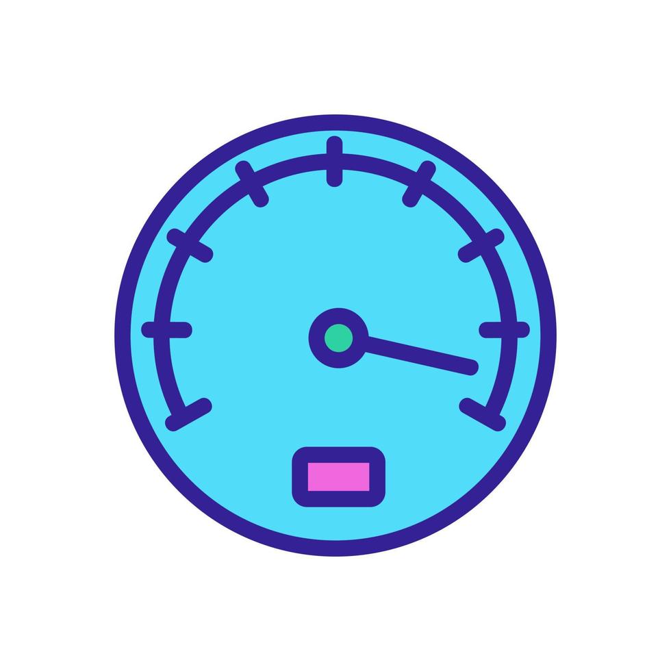 mixed combined speedometer icon vector outline illustration