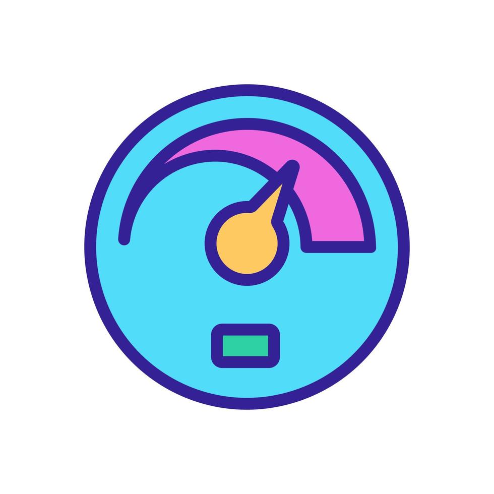 car speedometer icon vector outline illustration