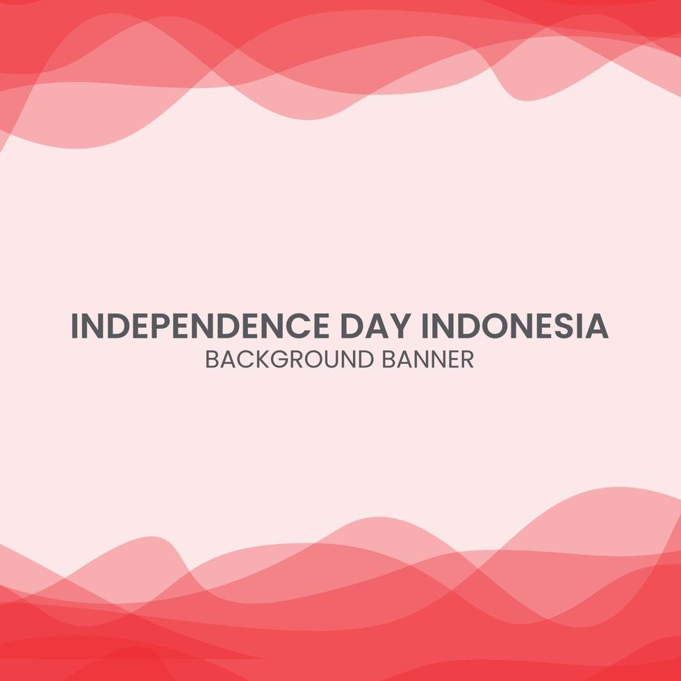 banner de fondo de celebración del 77º día de la independencia de indonesia adecuado para sitio web y plataforma de redes sociales vector