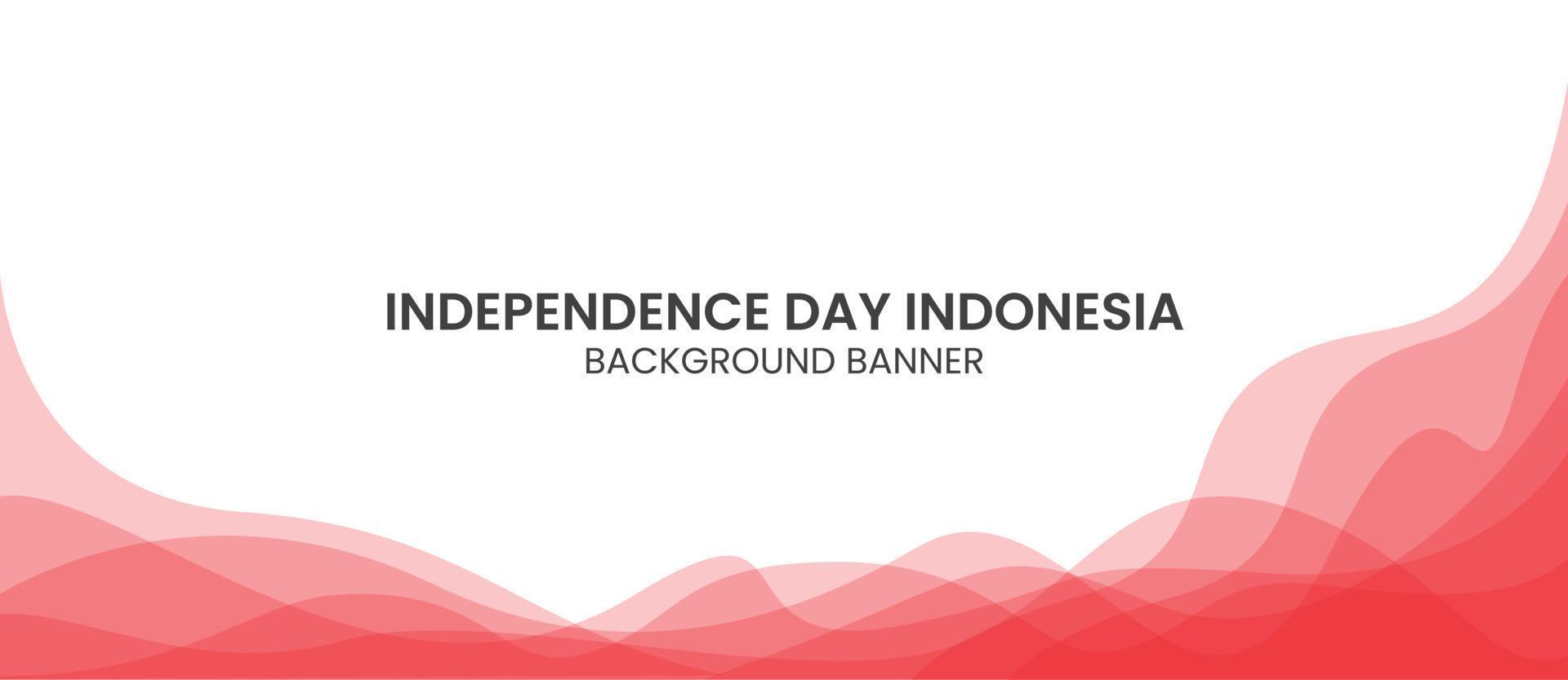 banner de fondo de celebración del 77º día de la independencia de indonesia adecuado para sitio web y plataforma de redes sociales vector