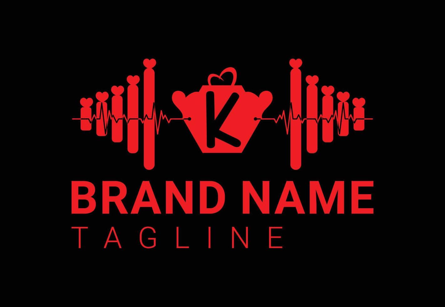 Letter K fitness gym logo, sticker, icon design 9933585 Vector Art at