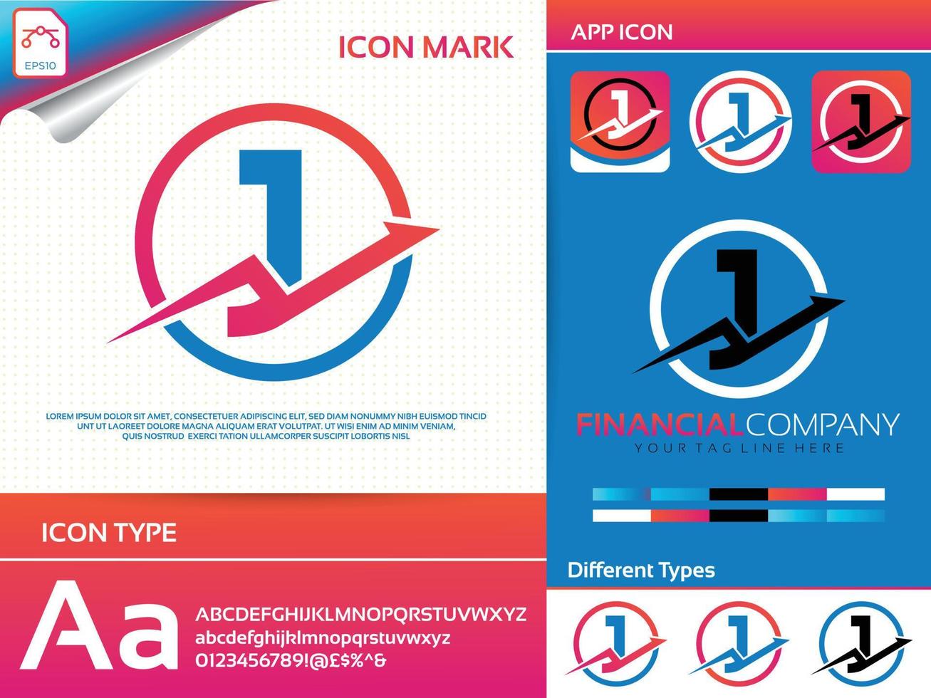 letter j financial and accounting vector logo design