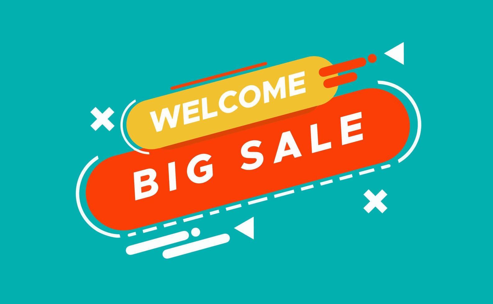 Welcome, speech bubble. Banners, posters, speech bubbles with welcome text. Geometric style with welcome message for banner, poster. speech bubble. Vector Illustration