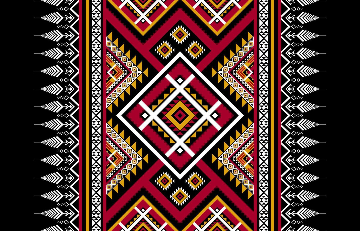 Geometric ethnic pattern tribal traditional. Aztec style. design for background, illustration, wallpaper, fabric, texture, batik, carpet, clothing, embroidery vector