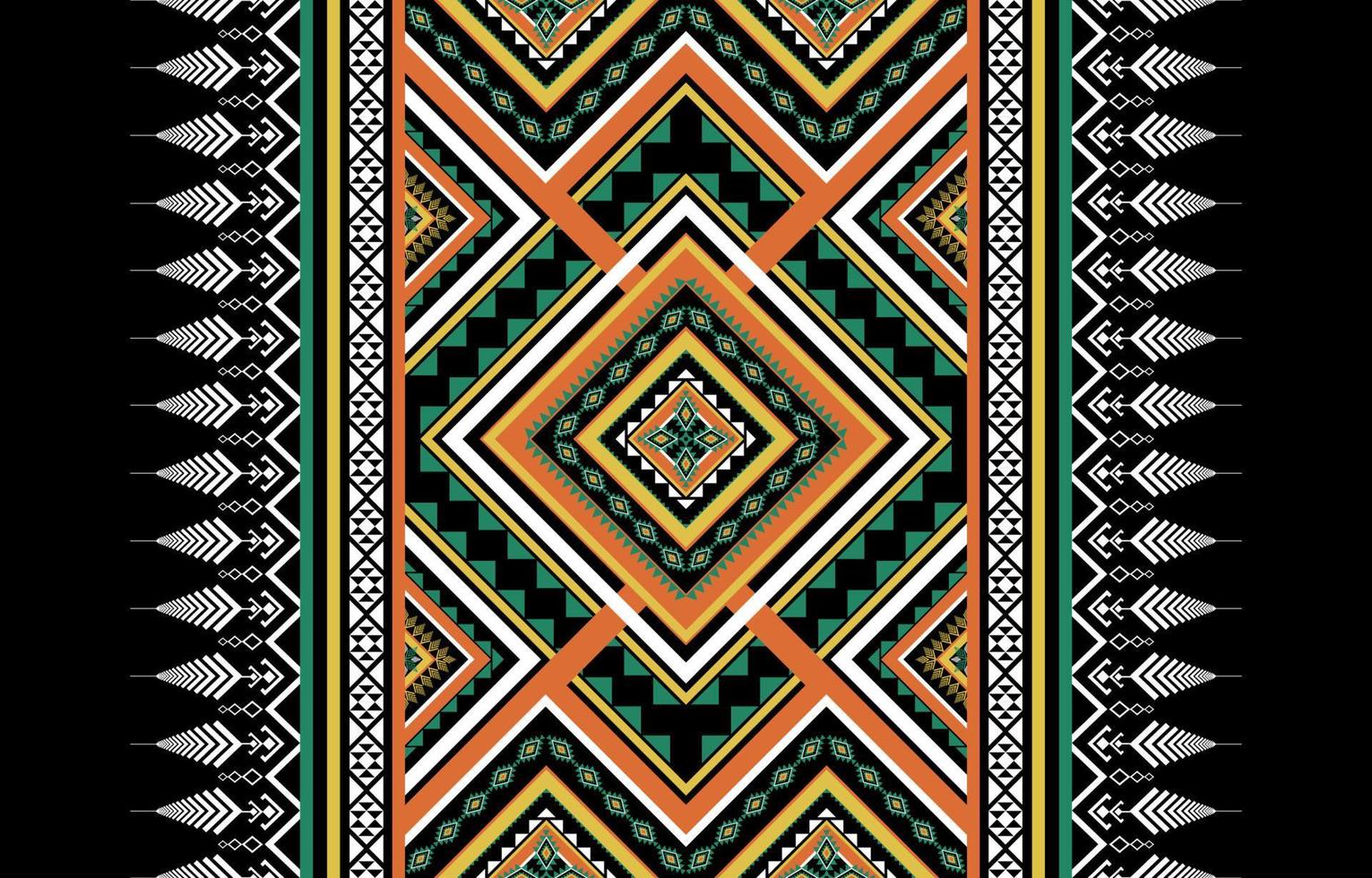 Geometric ethnic pattern tribal traditional. Aztec style. design for background, illustration, wallpaper, fabric, texture, batik, carpet, clothing, embroidery vector