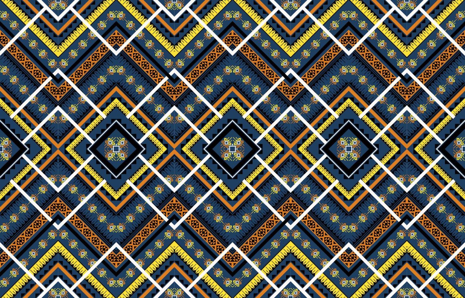 Geometric ethnic seamless pattern. Traditional tribal style. Design for background,illustration,texture,fabric,clothing,wrapping,wallpaper,carpet,embroidery. vector