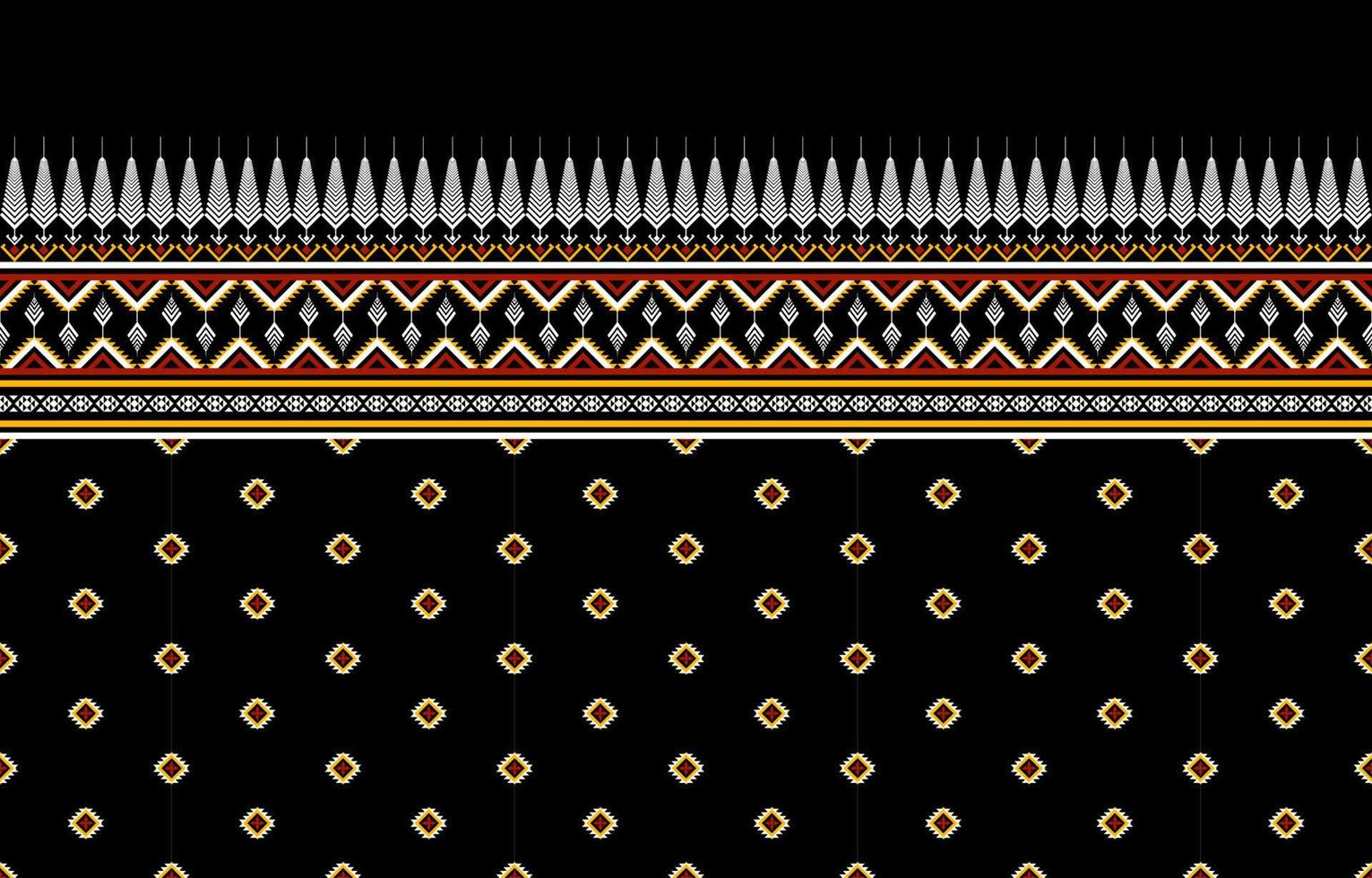 diseño tradicional de patrón étnico geométrico para fondo, alfombra, papel pintado, ropa, envoltura, batik, tela, sarong, ilustración, bordado, estilo. vector