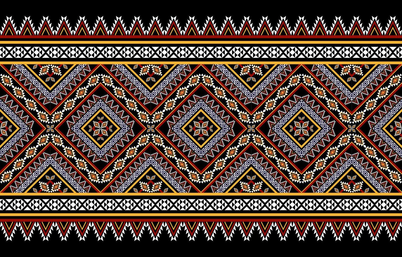 Abstract geometric ethnic pattern traditional. American, Mexican style. design for background, illustration, wallpaper, fabric, batik, carpet, clothing, embroidery vector