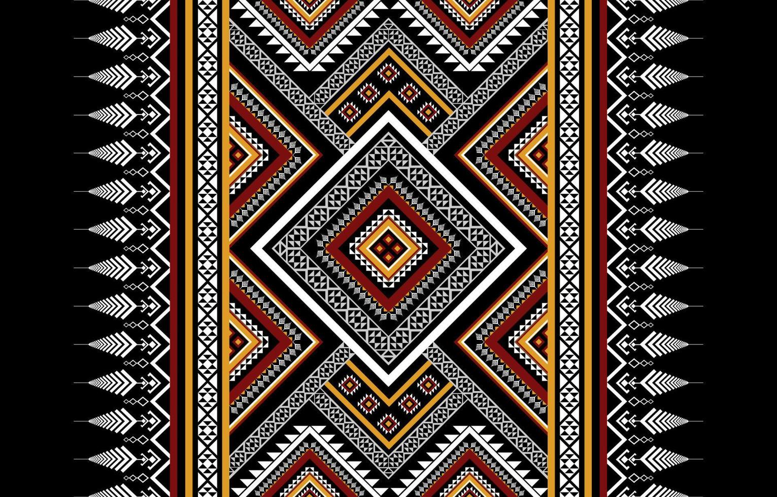 Geometric ethnic pattern tribal traditional. Aztec style. design for background, illustration, wallpaper, fabric, texture, batik, carpet, clothing, embroidery vector