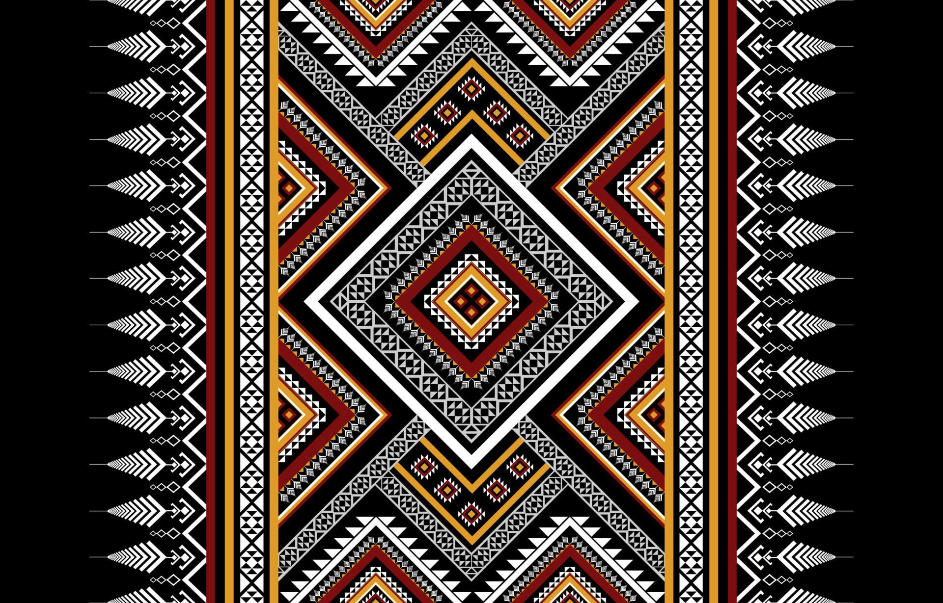 Premium Vector  Design pattern geometric tribal traditional for background  wallpaper and fabric pattern